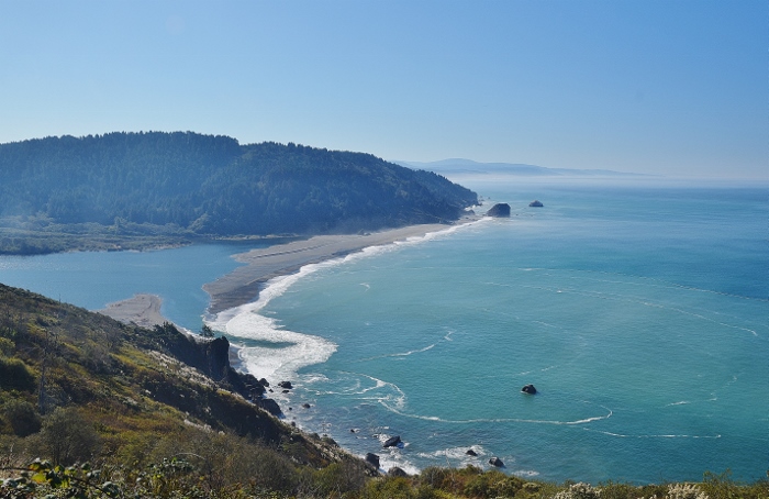 where the Klamath River meets the ocean